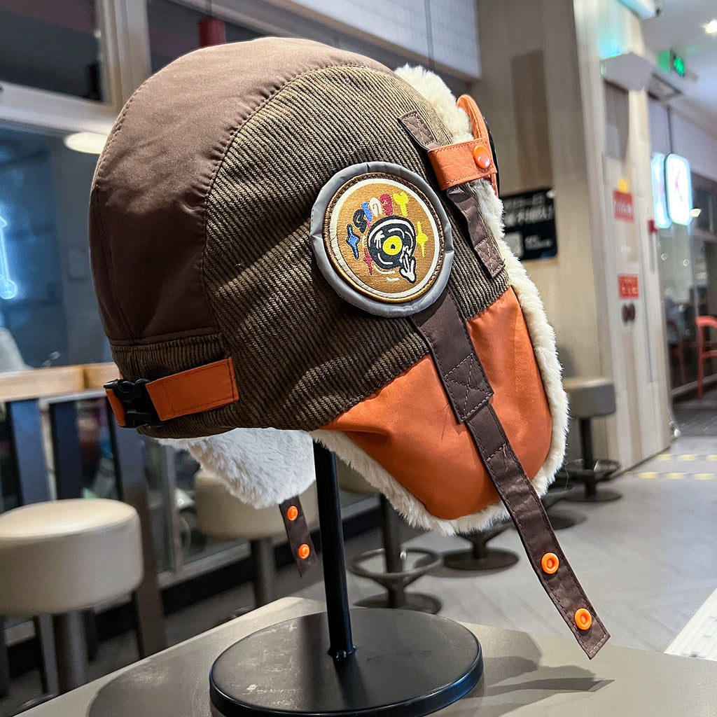 Retro Aviator Hat with Goggles