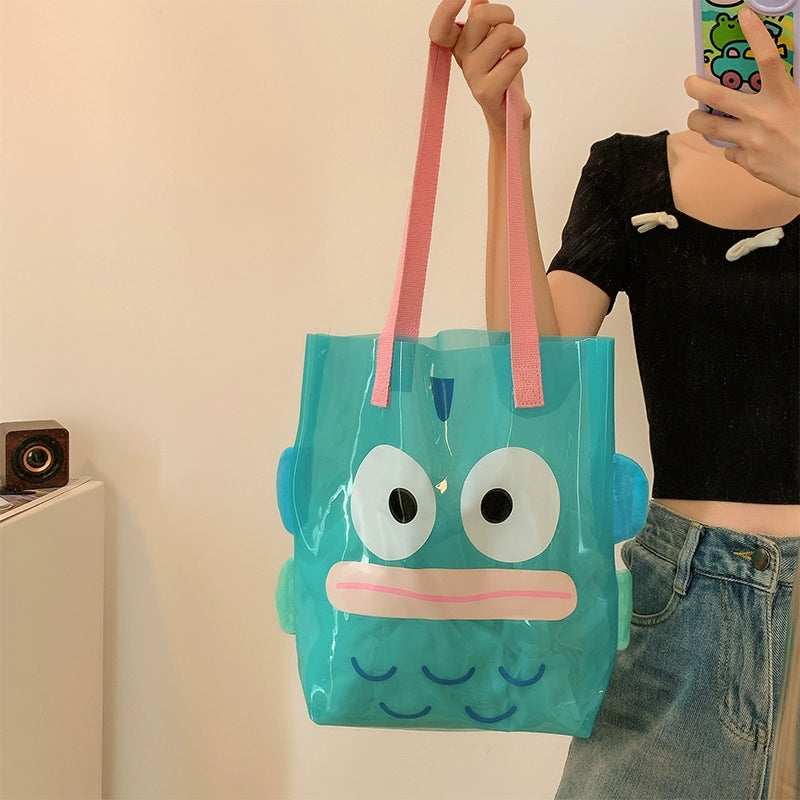 Jelly Blue Transparent Tote Bag