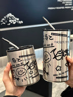 Graffiti Straw Tumbler