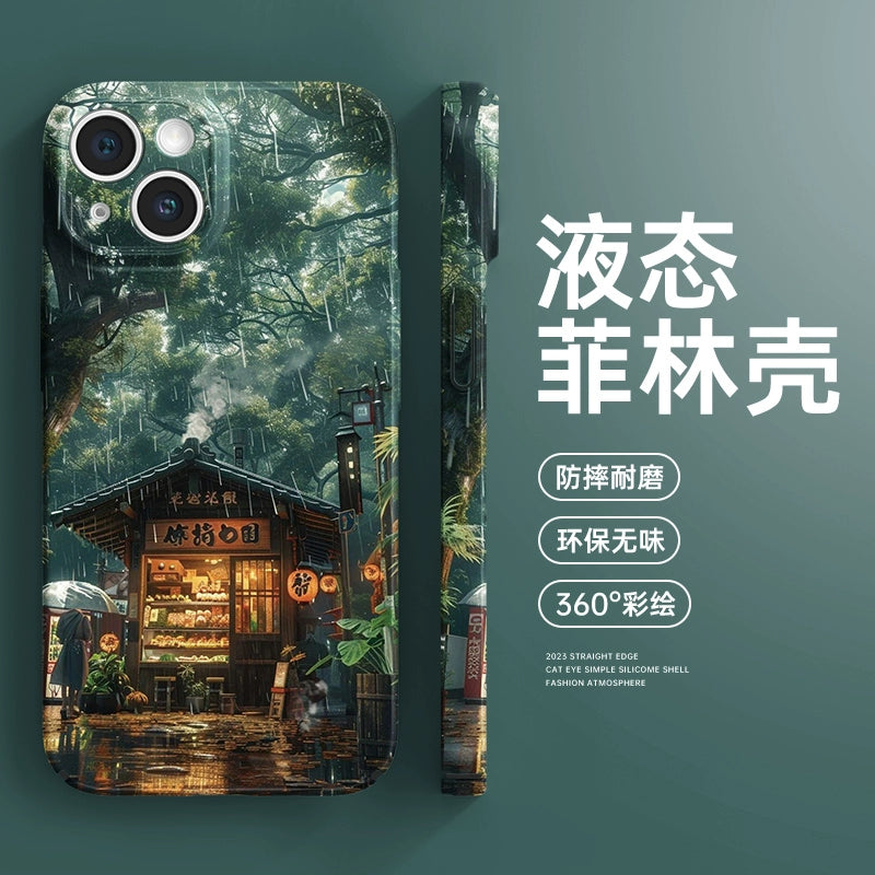 Japanese Rainy Street Phone Case