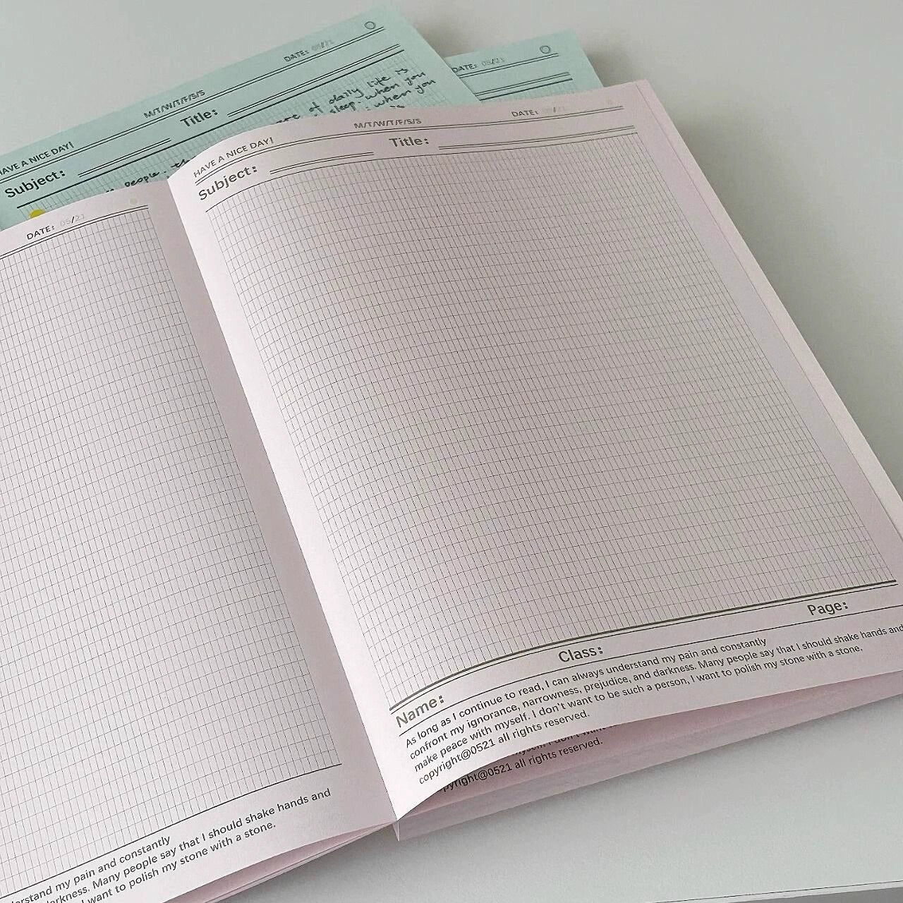 Inspirational Grid Notebook