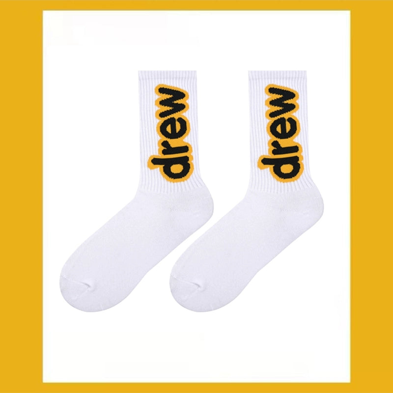 "Drew" Embroidered Ankle Socks