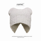 Bear Ear Fleece Earflap Hat