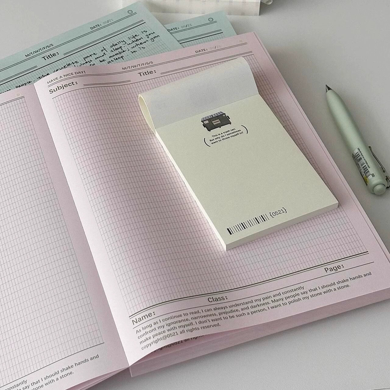 Inspirational Grid Notebook