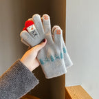 Snowman Knit Gloves