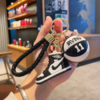 AJ Sneakers and Basketball Keychain