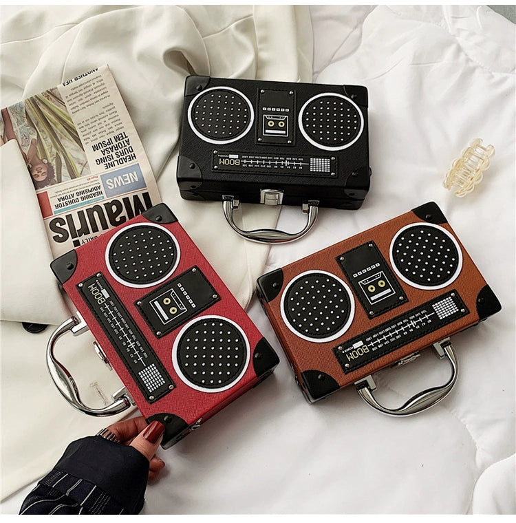Retro Boombox Crossbody Bag