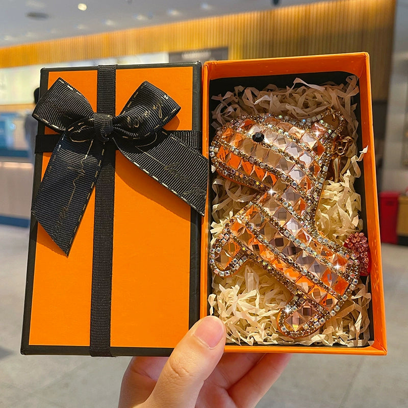 Full-diamond Pony Keychain