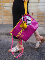 DuPont Paper Style Vibrant Color Block Sling Bag