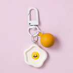 Macaron Smiley Face Keychain