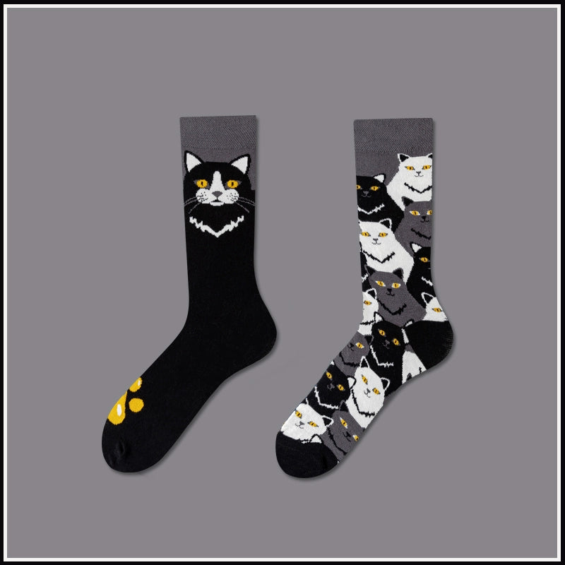 Mismatched Novelty Crew Socks