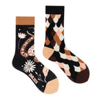 Mismatched Streetwear Crew Socks