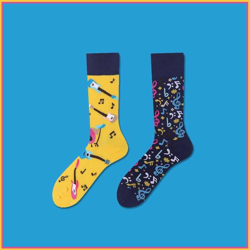 Mismatched Novelty Crew Socks