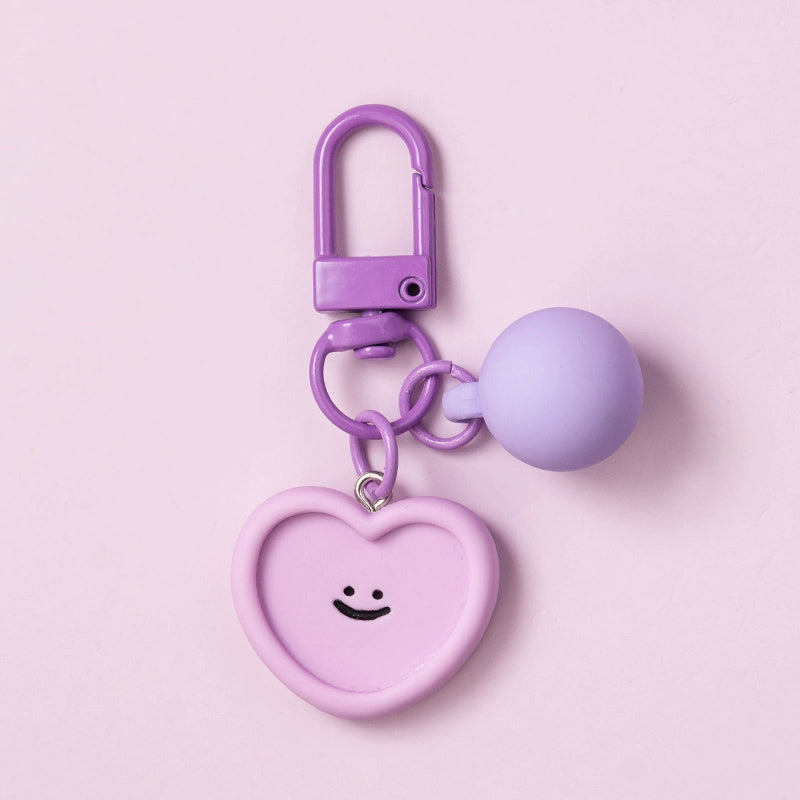 Macaron Smiley Face Keychain