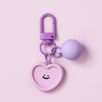 Macaron Smiley Face Keychain