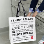 Oversized Woven Tote Bag