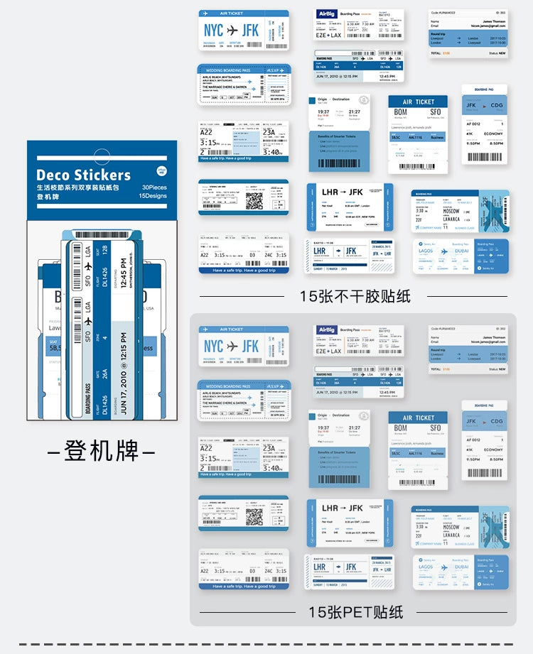 Daily Life Journal Stickers Set