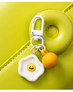 Macaron Smiley Face Keychain