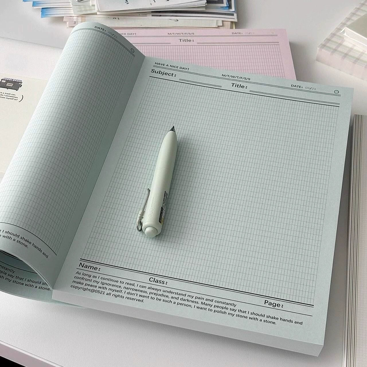 Inspirational Grid Notebook