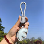 Leather Letter Keychain