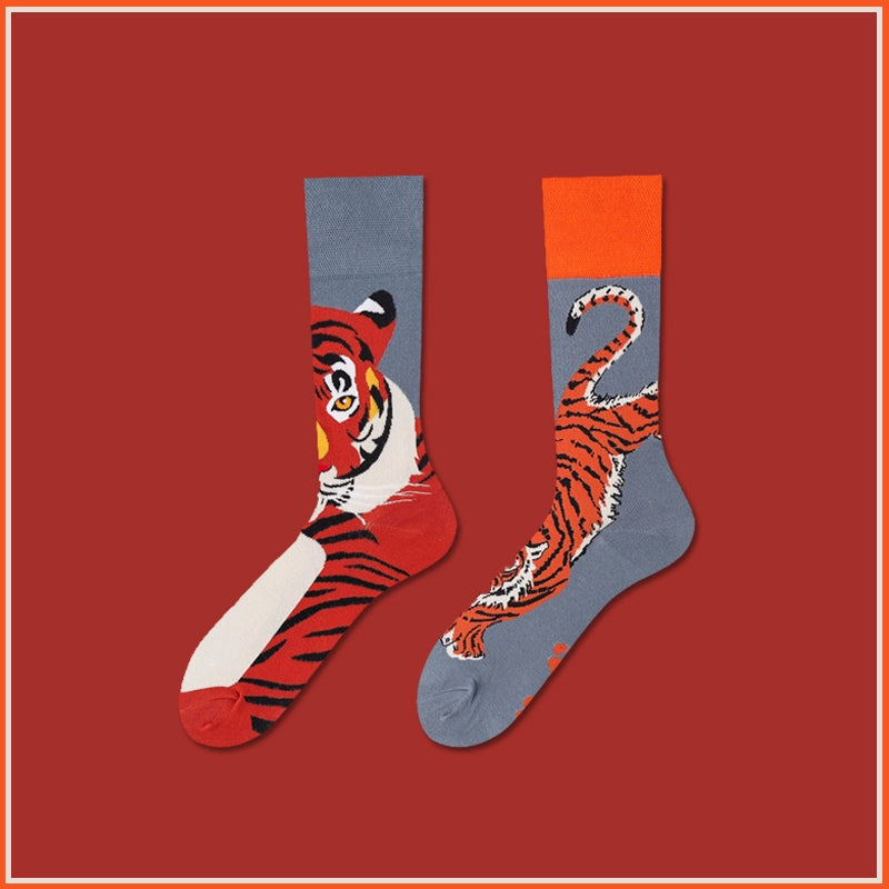 Mismatched Novelty Crew Socks
