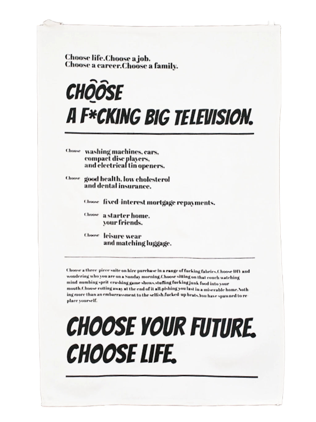 Statement Wall Tapestry - Movie Quote Inspired Design