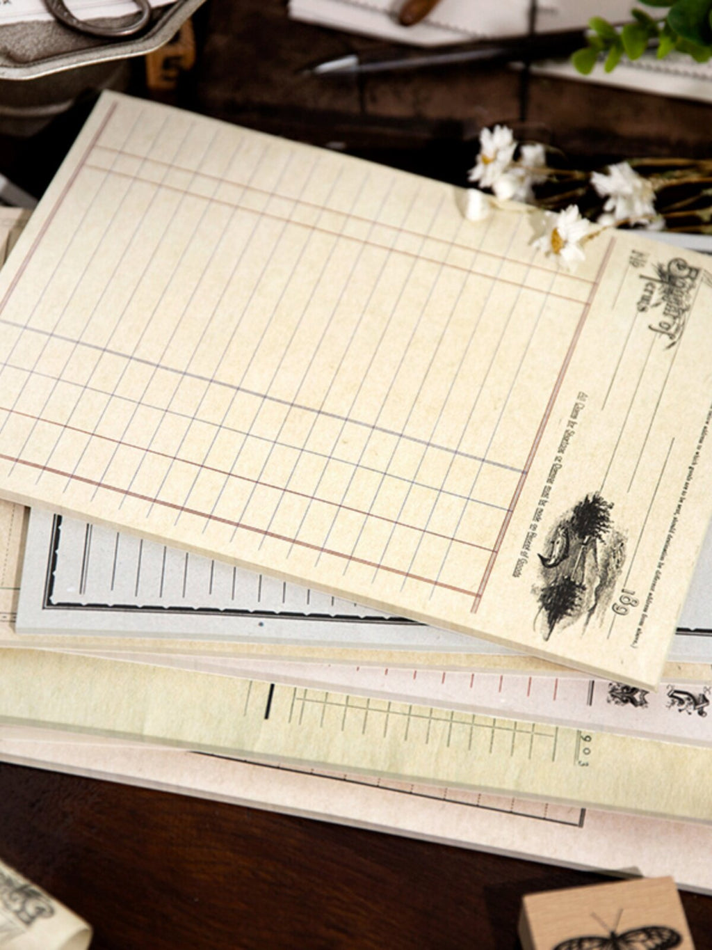 Vintage B5 Memo Pad Collection