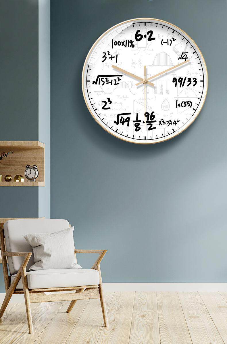 Creative Math Formula Wall Clock For Math Geek