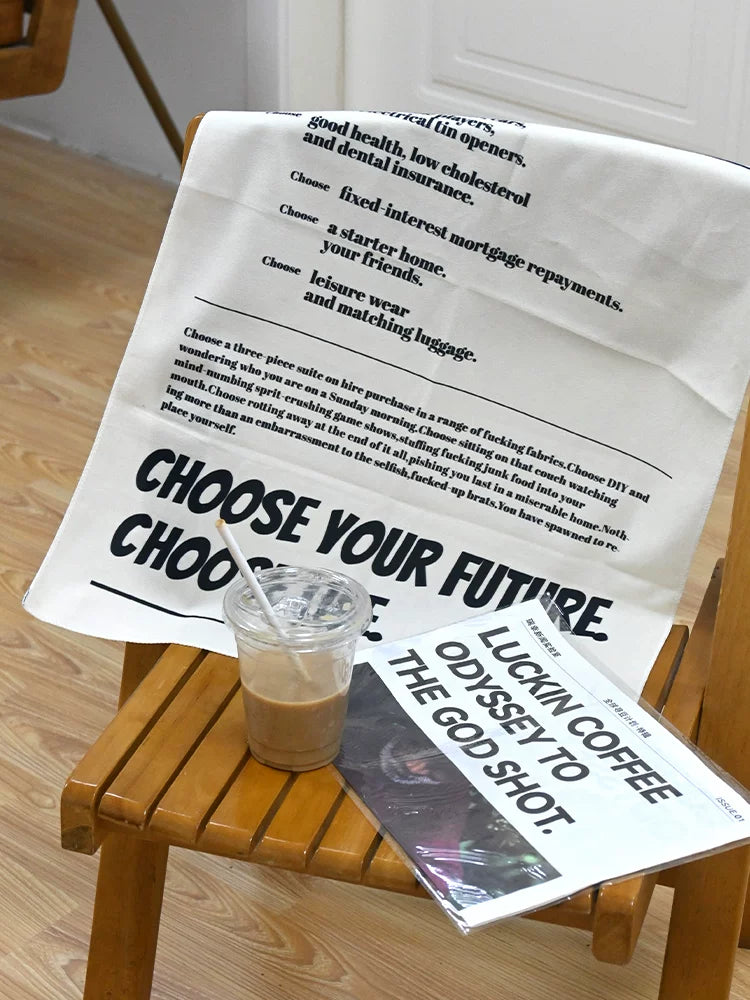 Statement Wall Tapestry - Movie Quote Inspired Design