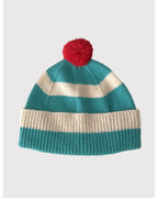 Striped Pom Pom Beanie