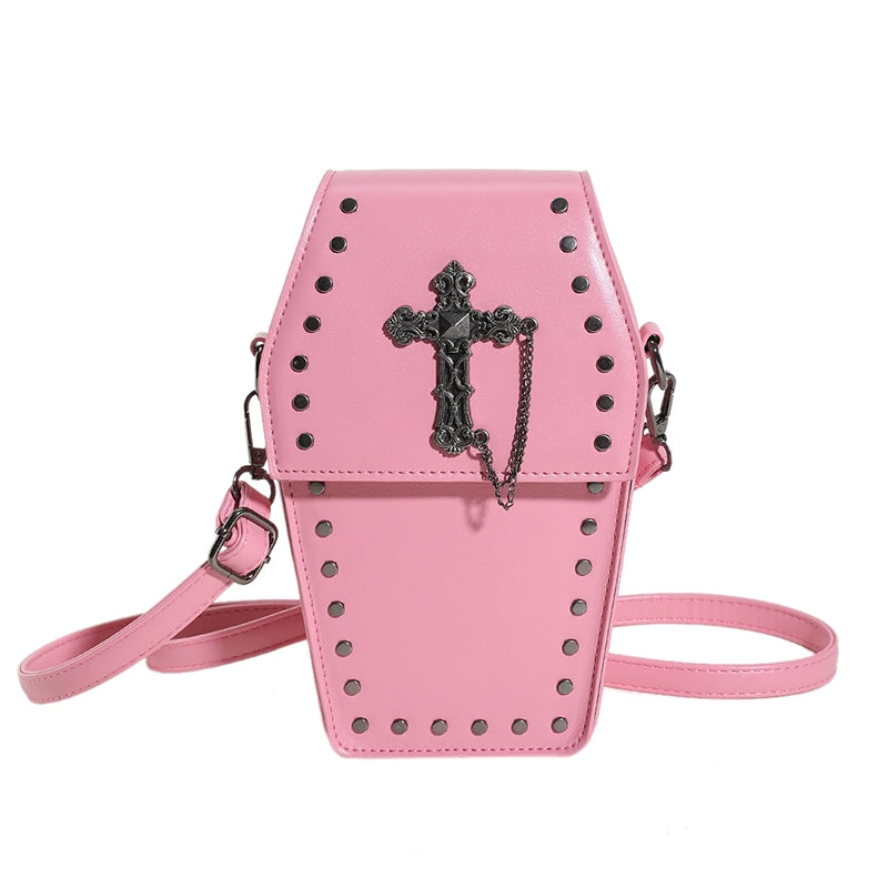 Dark Gothic Cross Phone Bag