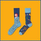 Mismatched Novelty Crew Socks
