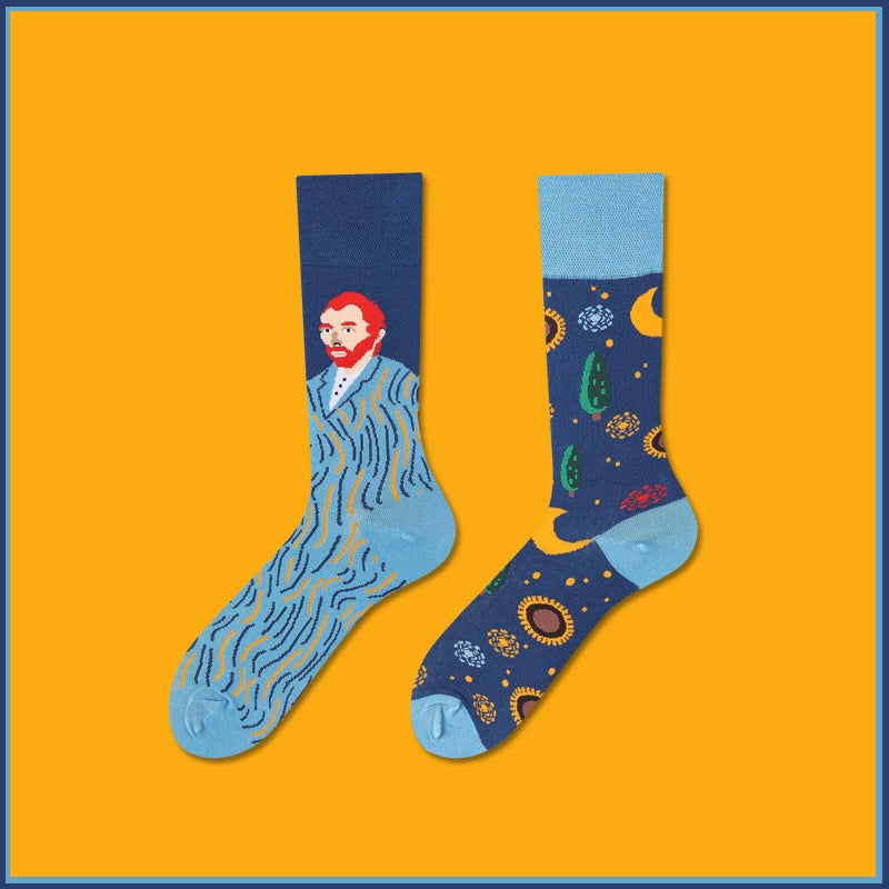 Mismatched Novelty Crew Socks