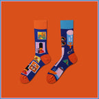 Mismatched Novelty Crew Socks