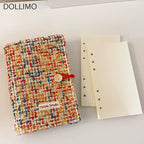 Rainbow Woven Refillable Journal