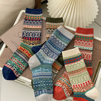 Fair Isle Knit Socks