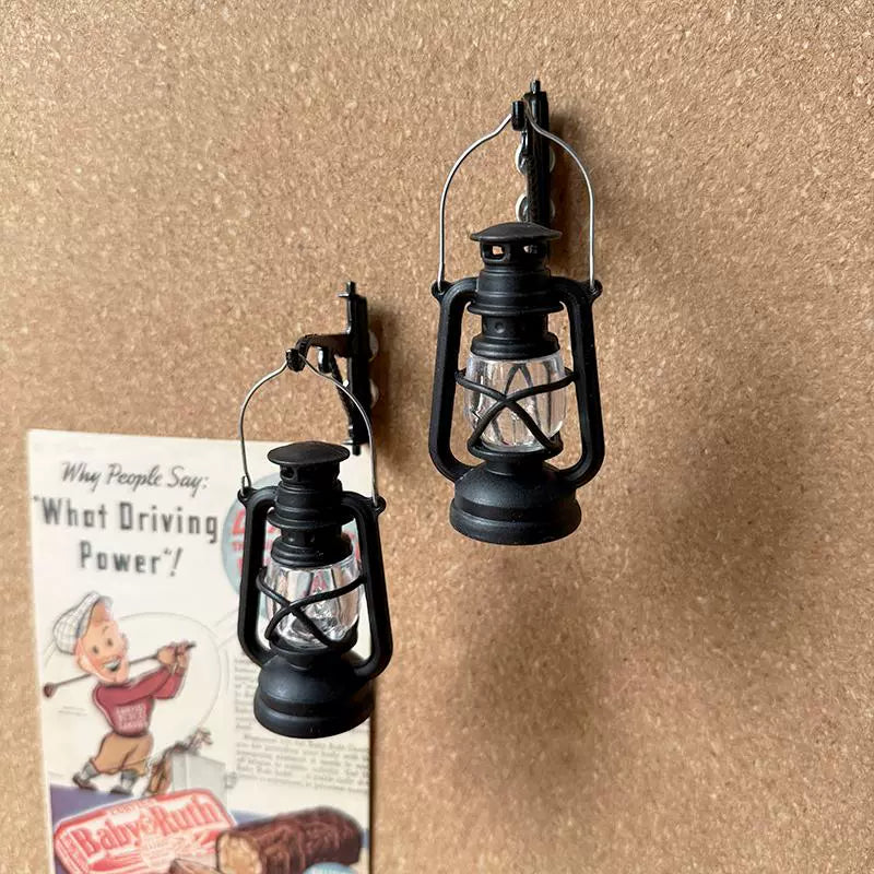 Vintage Oil Lamp Push Pins