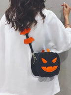 Devilish Pumpkin Crossbody Bag