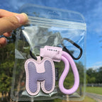 Leather Letter Keychain