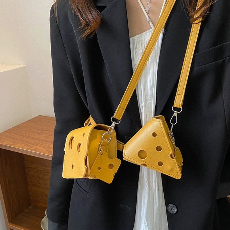 Cheese Wedge Mini Crossbody Bag