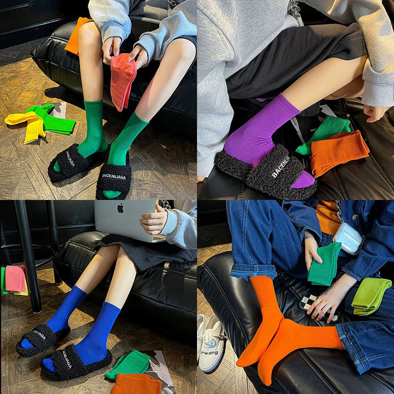 Neon Color Ankle Socks