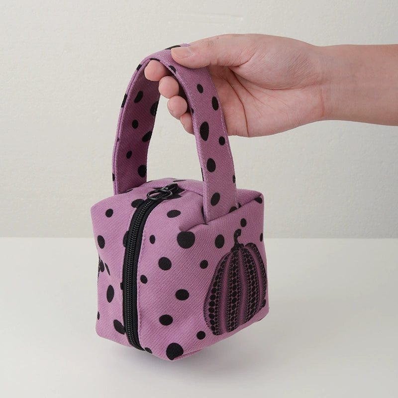 Polka Dot Pumpkin Mini Handbag