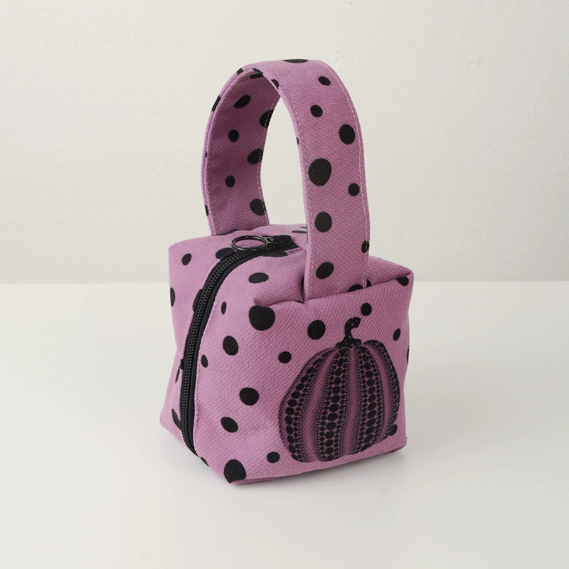 Polka Dot Pumpkin Mini Handbag