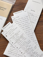 Japanese Style Minimalist Memo Pad Set