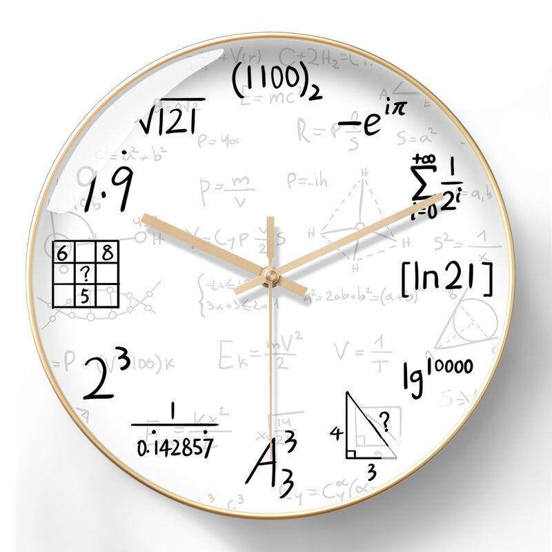 Creative Math Formula Wall Clock For Math Geek