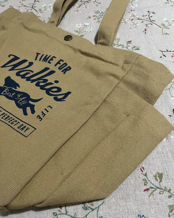 Dog-Walking Days Canvas Tote
