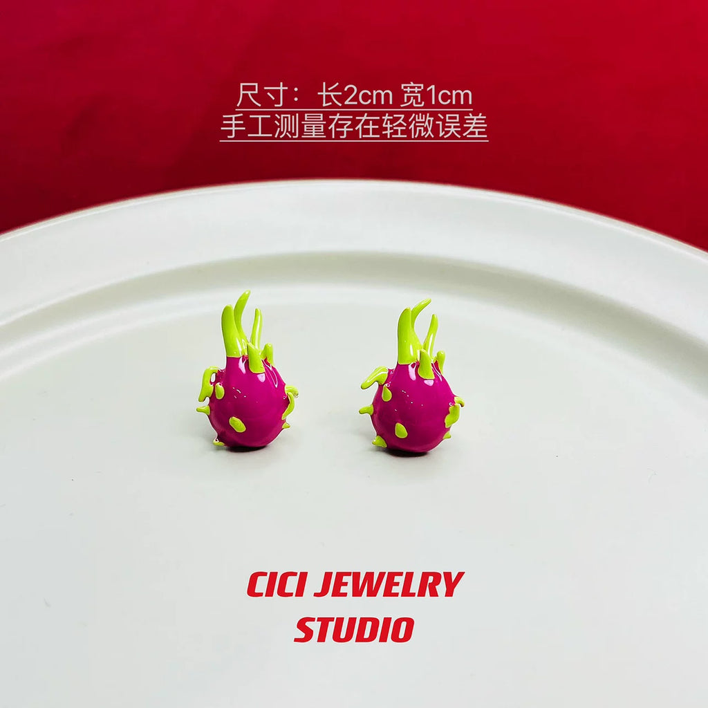 Dragon Fruit Earrings