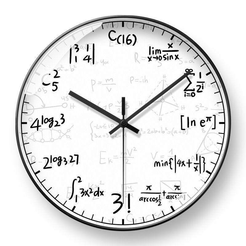 Creative Math Formula Wall Clock For Math Geek
