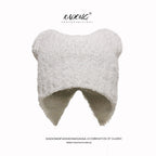 Bear Ear Fleece Earflap Hat