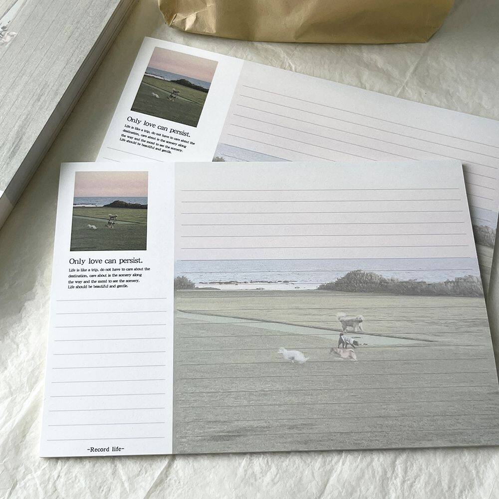 Ins Style British Landscape Tearable Writing Pad